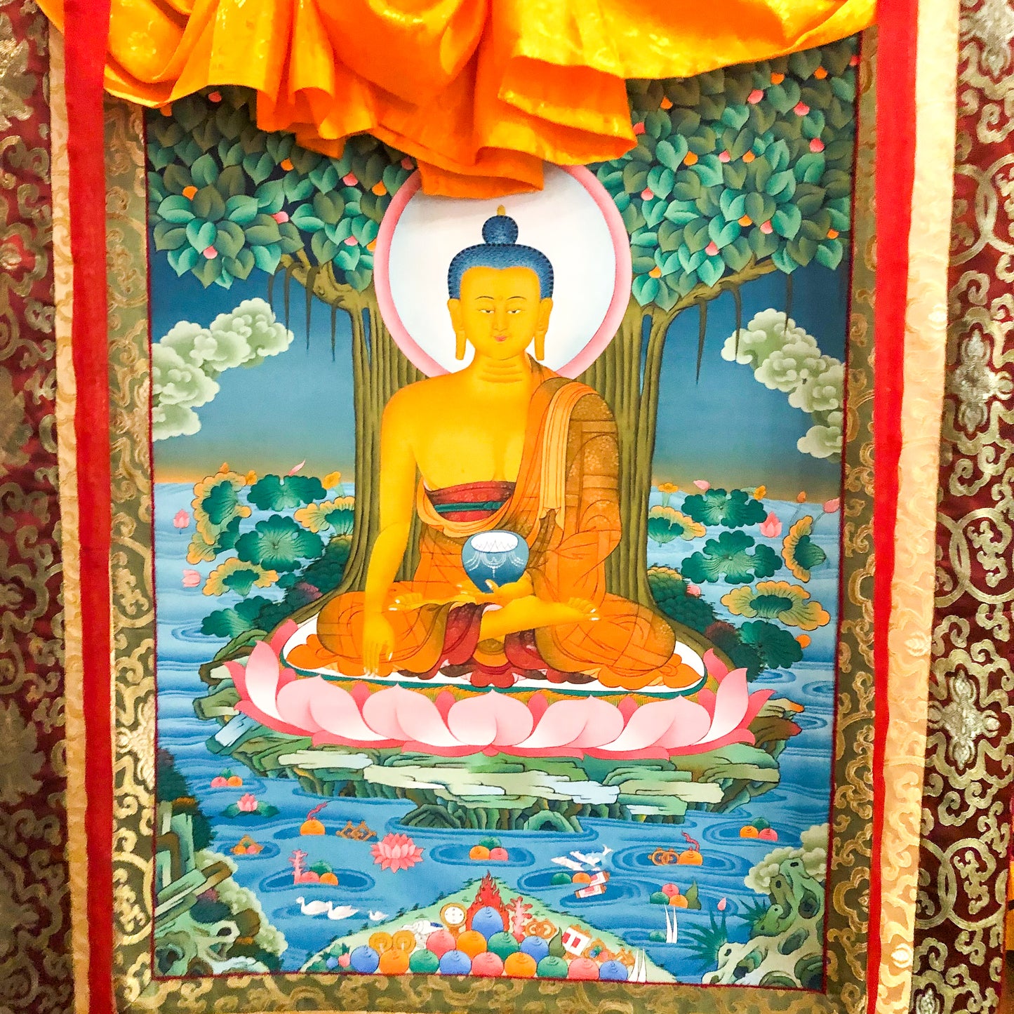 BUDDHA TREE THANGKA