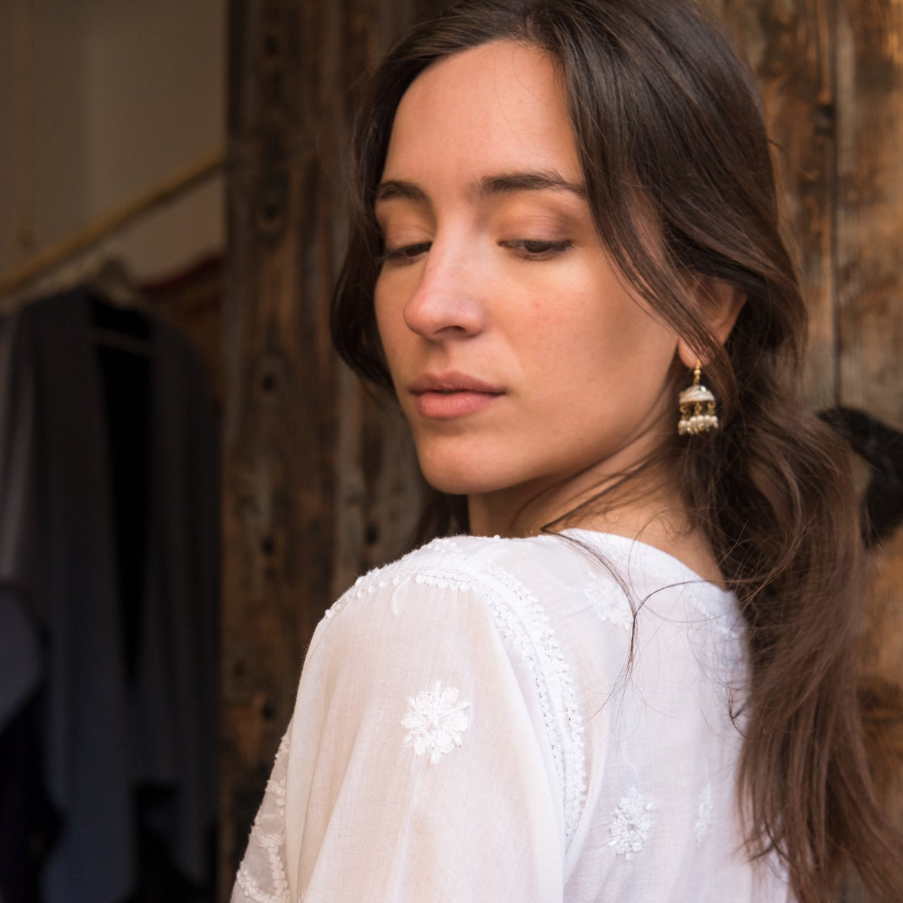 Anita embroidered cotton dress