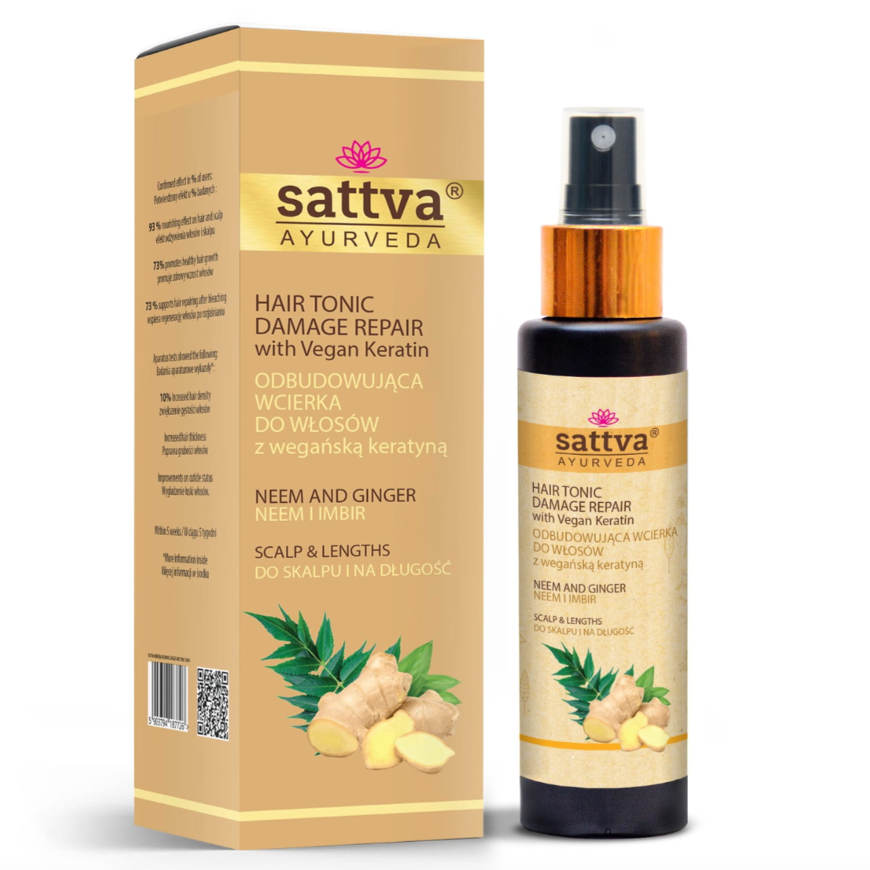 Sattva Hair Tonic Neem & Ginger