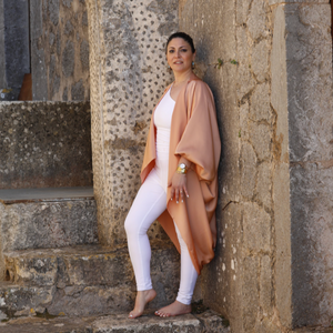 REBIRTH Kimono in Viscose Peach by The SoulClub