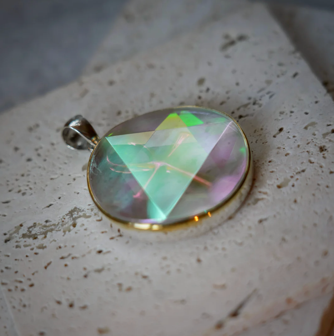 Aqua Aura Stargate Pendant