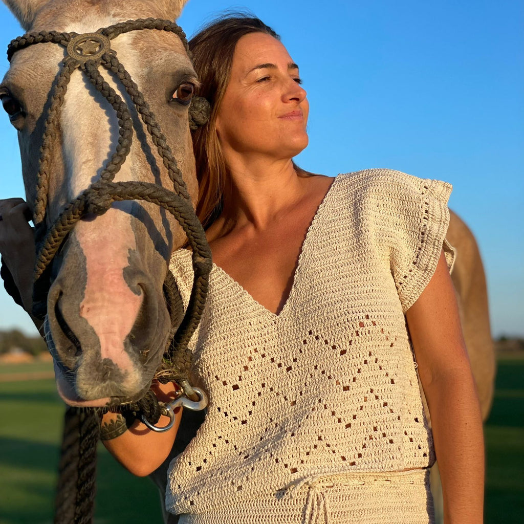 CROCHET BLUSA
