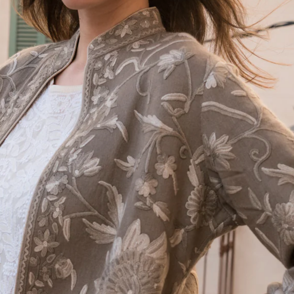Embroidered Pashmina Coat