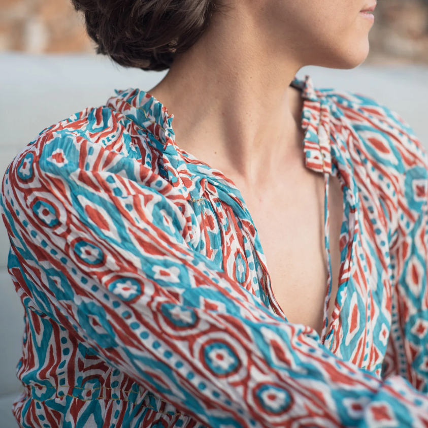 Gloria Crushed Cotton Dress