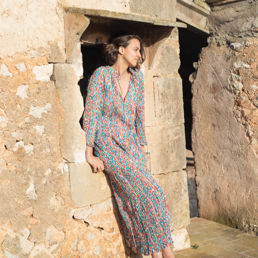 Gloria Crushed Cotton Dress