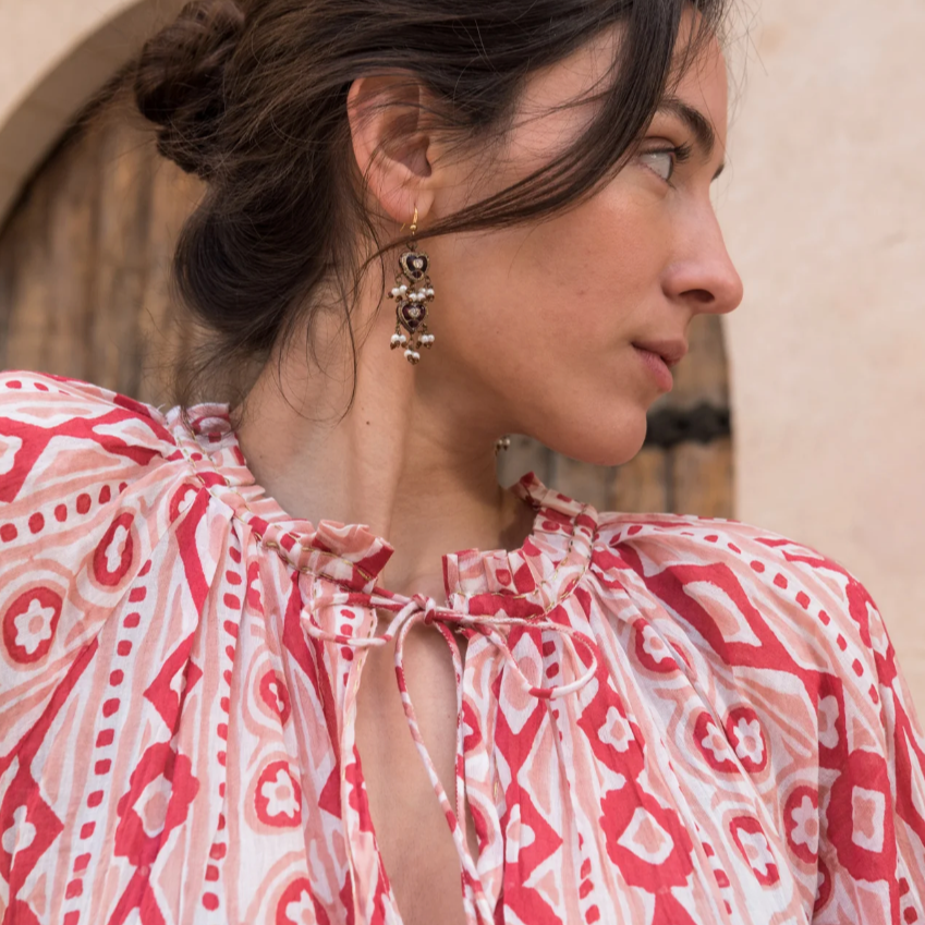 Gloria Crushed Cotton Dress