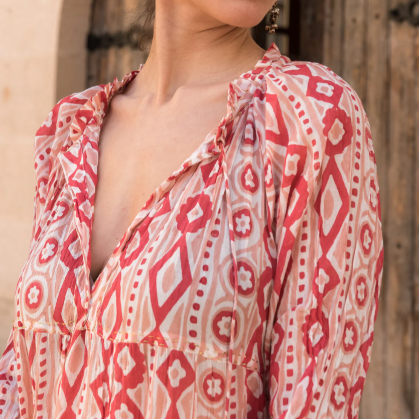 Gloria Crushed Cotton Dress