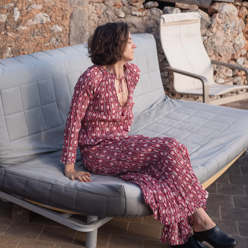 Gloria Crushed Cotton Dress