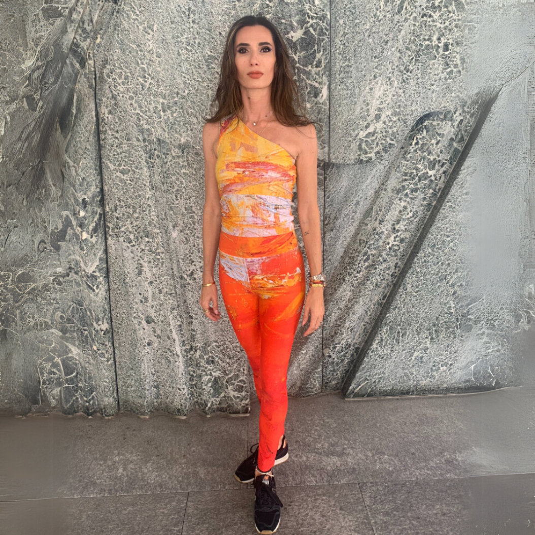 RAISE ONE-SHOULDER TOP - "EXPECT THE EXTRAORDINARY"