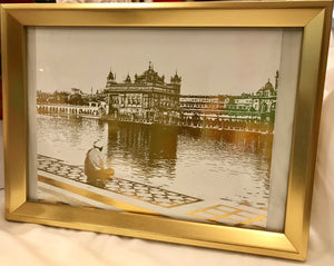 Golden Temple Picture Framed