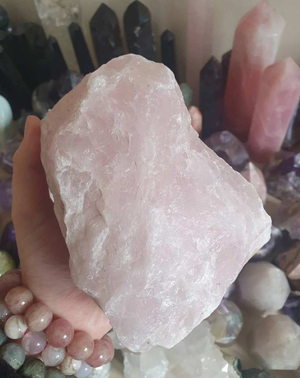ROSE QUARTZ IN ALL SHAPES